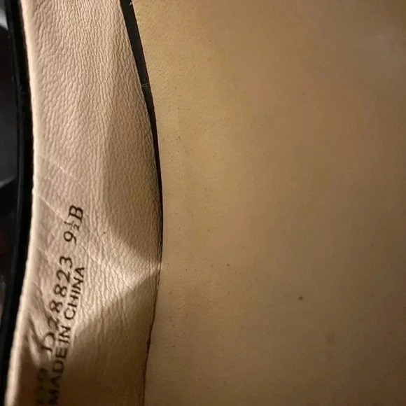 Cole Haan Leather Buckle Black Kitten Heels Old Money Officewear Size 9 1/2B - Picture 5 of 7